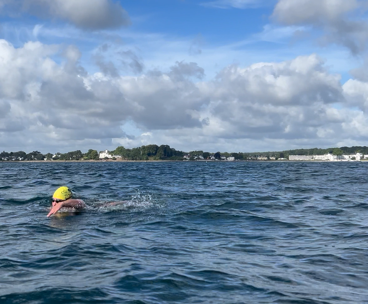 Karen lundgren crossing öresund from bellevue to barsebäck